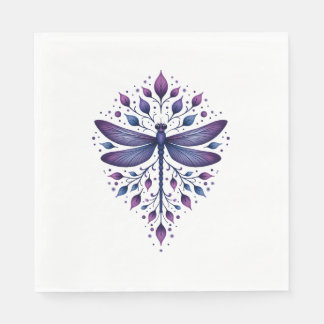 Serviette En Papier Meditation Fractal Geometry Spiritual Yoga Dragonf