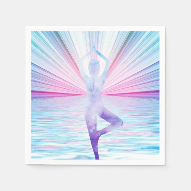 Serviette En Papier Méditation Yoga Namaste Party ou événement spécial (Devant)