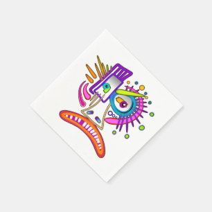 SERVIETTE EN PAPIER MÉÉMOGIE EMOJI DE TRIBAL FROWNIE