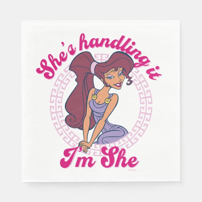 Serviette En Papier Megara - She's Handling It, I'm She Napkins (Devant)