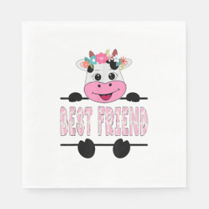 Serviette En Papier Meilleur Ami De La Famille Ami De Vache Anniversai