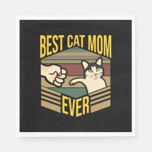 Serviette En Papier Meilleur Cat Maman jamais