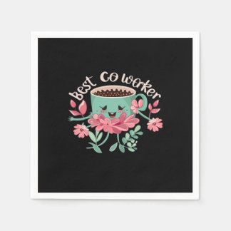 Serviette En Papier Meilleur Co-Worker, Cadeau Collègue, Cadeau Cowork