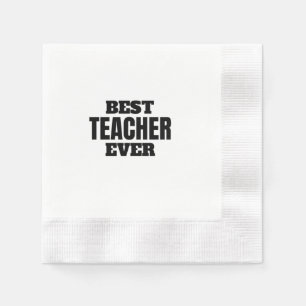Serviette En Papier meilleur enseignant jamais