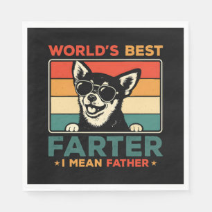 Serviette En Papier Meilleur Farter du monde Je veux dire Père Funny P