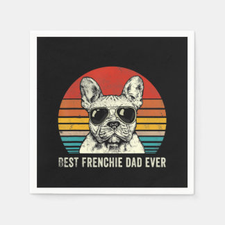Serviette En Papier Meilleur Frenchie Papa Jamais Drôle Bulldog Papa C