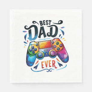 Serviette En Papier Meilleur gamer papa jamais