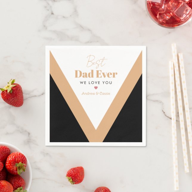 Serviette En Papier Meilleur papa (En situation)