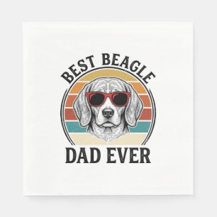 Serviette En Papier Meilleur Papa Beagle Vintage T-shirt Beagle Design