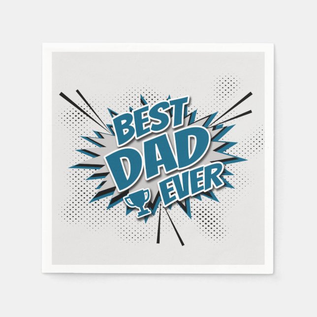 Serviette En Papier Meilleur papa jamais (Devant)