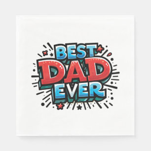 Serviette En Papier Meilleur papa jamais