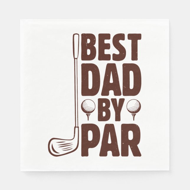 Serviette En Papier Meilleur papa par Parc Golf Papa (Devant)