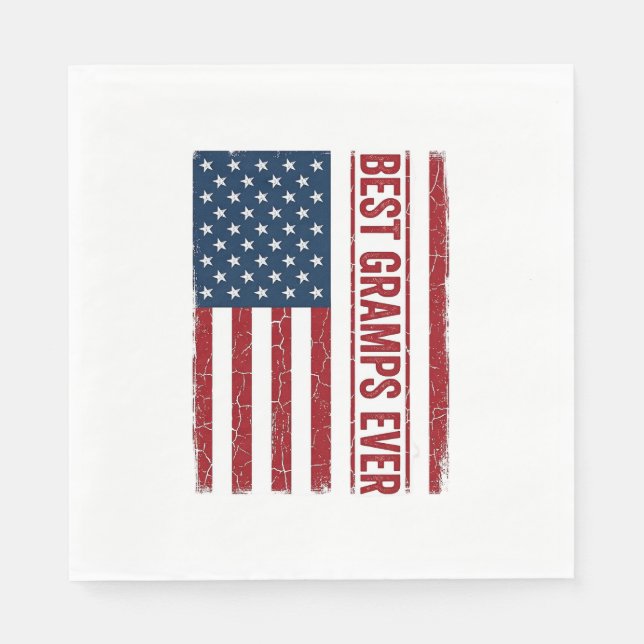 Serviette En Papier Meilleur Papi de tous les temps Conception de vect (Devant)