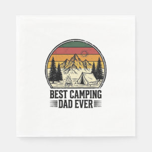Serviette En Papier Meilleur père de camping jamais conception de chem