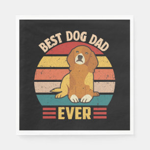 Serviette En Papier Meilleur père de chien jamais