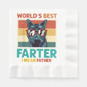 Serviette En Papier Meilleur père du monde je veux dire le père qui pè
