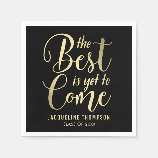 Serviette En Papier Meilleure fête de fin d'études Napkins (Devant)