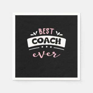 Serviette En Papier Meilleure idée cadeau de coach Ever