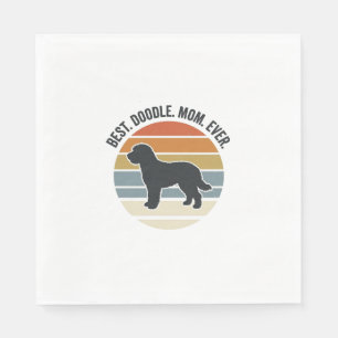 Serviette En Papier Meilleure maman Doodle de tous les temps Design vi