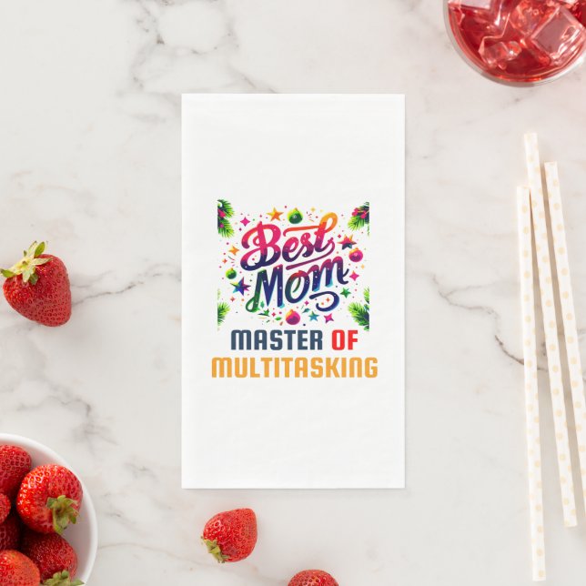 Serviette En Papier Meilleure maman jamais (En situation)
