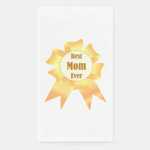 Serviette En Papier Meilleure maman jamais Golden Lauréat du prix ruba