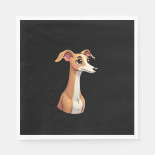Serviette En Papier Meilleure vie avec Arabian Greyhound Long Sleeve T