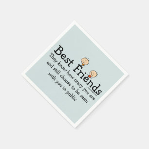 Serviette En Papier Meilleurs amis