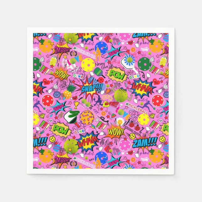 Serviette En Papier 😍 mélangé rose (Devant)