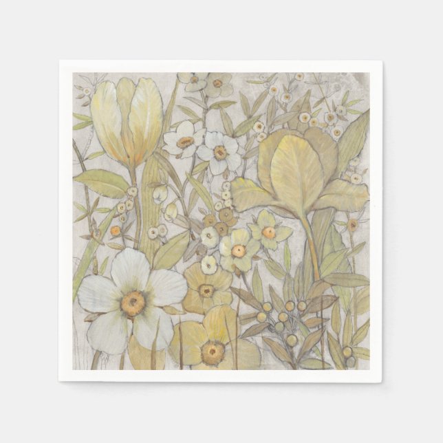 Serviette En Papier Mélanger floral (Devant)