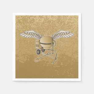 Serviette En Papier Mélangeur en béton beige