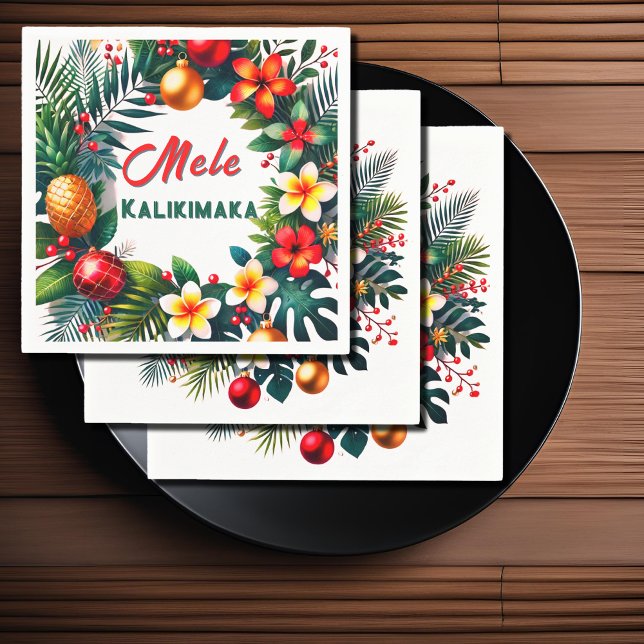 Serviette En Papier Mele Kalikimaka (Créateur téléchargé)