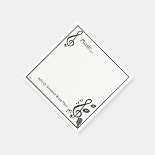 Serviette En Papier Mélomane
