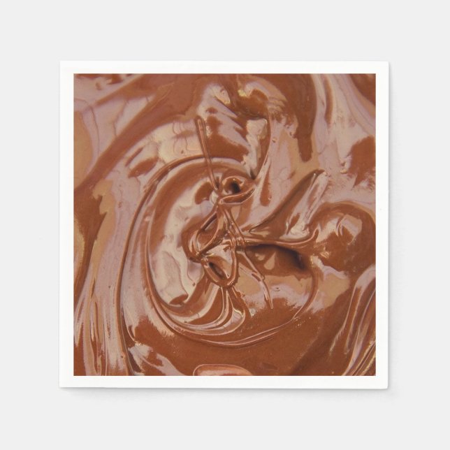 Serviette En Papier Melted chocolate texture (Devant)
