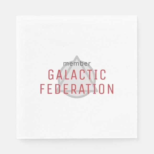 Serviette En Papier Membre de la Fédération Galactique  (Devant)