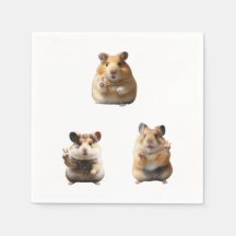 Mème de hamster drôle signe de paix