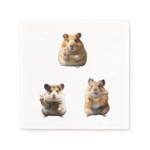 Mème de hamster drôle signe de paix