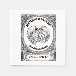 Serviette En Papier Memento Vivere Art Bond Ange Vintage