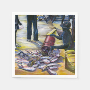 Serviette En Papier Menu du jour, Harbour Island