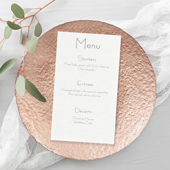 Serviette En Papier Menu mariage serviettes, Mariage noir et blanc sim (Wedding Menu Napkin)