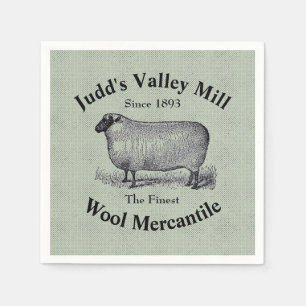 Serviette En Papier Mercantile en laine de la vallée de Judd Image She