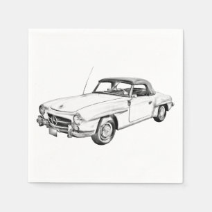 Serviette En Papier Mercedes Benz 300 sl Illustration