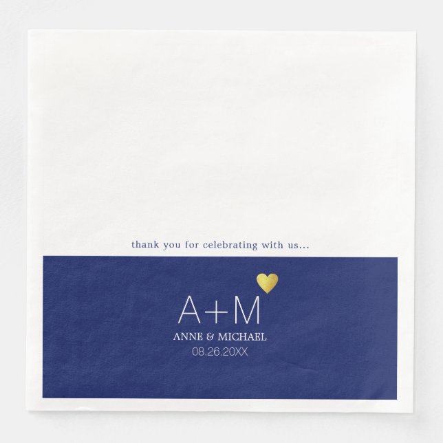 Serviette En Papier merci de célébrer avec nous... (Devant)