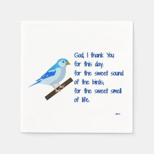 Serviette En Papier Merci de Dieu I pour ce jour