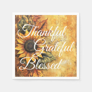 Serviette En Papier Merci Gratuit Béni Thanksgiving Automne automne