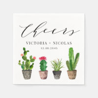 Merci Mariage Boho Poted Cactus