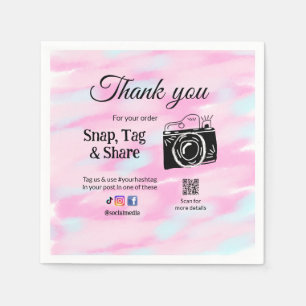 Serviette En Papier Merci snap tag partager média caméra ajouter résea