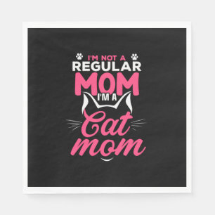 Serviette En Papier Mère Art Je Suis Chat Maman