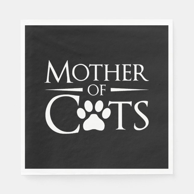 Serviette En Papier Mère des Chats (Devant)