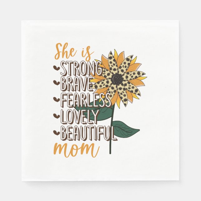 Serviette En Papier Mère, Elle Est Forte (Devant)