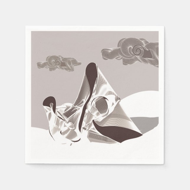Serviette En Papier Mère et enfant (Devant)